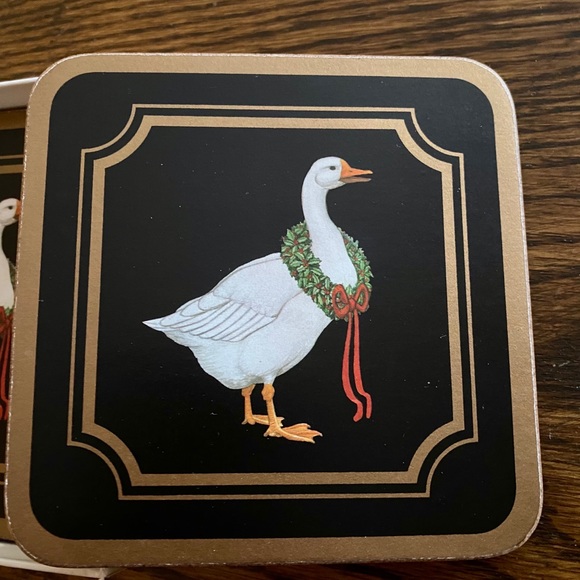 Pimpernel Dining Vintage Pimpernel Christmas Goose Coasters Set Of